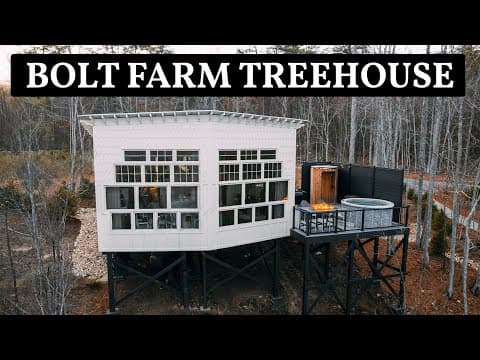 Inside Bolt Farm Treehouse Luxurious Cabin! Full Tour!