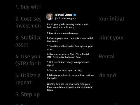 Here's how to build wealth with real estate while keeping your taxes low #airbnbbusiness