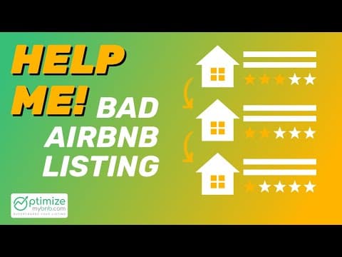Watch While I Fix This Bad Airbnb Listing By Setting Expectations