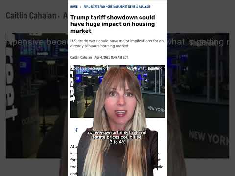 What do you think this will do to real estate? #tariffs #realestatemarket