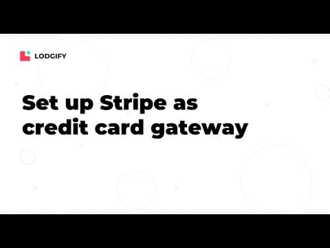 BOOKING & PAYMENT - Set up Stripe as credit card gateway