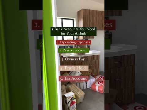 The 5 bank accounts you NEED to run your Airbnb business 🤑 #airbnb #realestate #investing #finance