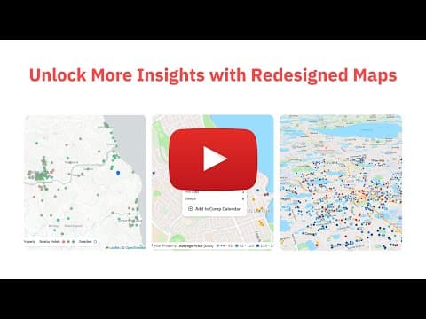 Redesigned Maps Make Benchmarking and Market Analysis Better in PriceLabs