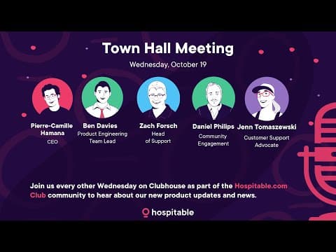 Hospitable Town Hall Meeting, October 19th, 2022