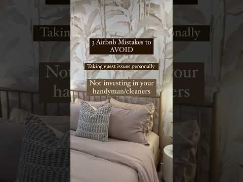 3 Airbnb Mistakes to AVOID  #realestate #airbnb #airbnbbusiness