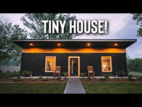*NEW* Tiny House Shipping Container Home! | Nova Cottage Tour!