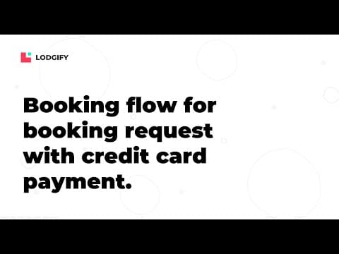 BOOKING & PAYMENT - Booking flow for booking request with credit card payments