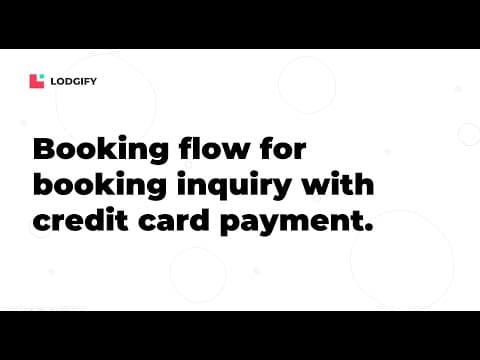 BOOKING & PAYMENT - Booking flow for booking inquiry with credit card payments