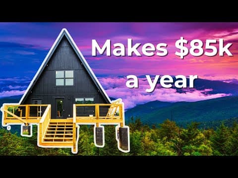 Dreamy A-Frame Airbnb cabin for sale in The Great Smoky Mountains