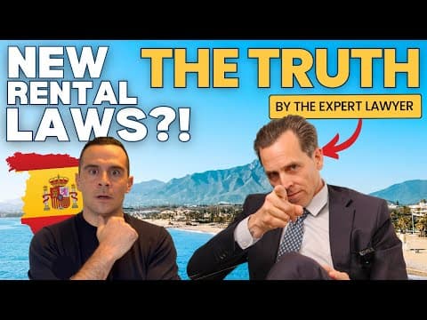 The TRUTH About New Rental Laws & Restrictions in Spain! Expert Lawyer Tells All!