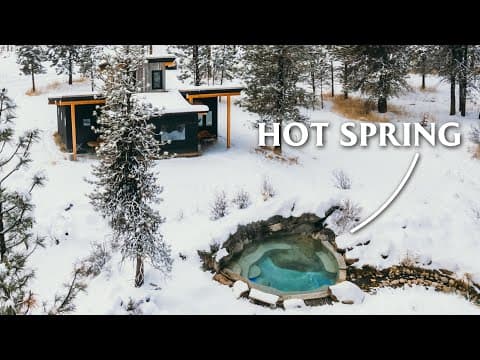 This Cabin Has A Rare Private HOT SPRING! Full Tour!