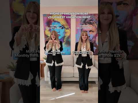 Highest Vacation Rent vs Lowest Vacation Rent 💰 #shorts