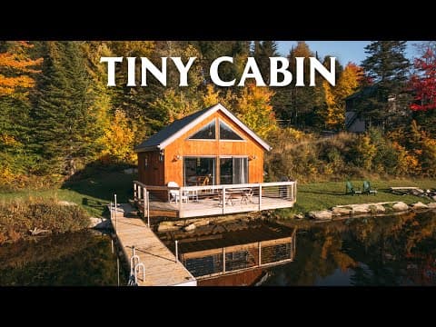 1916 Boathouse Converted to Tiny House on Huge Lake! // Camp Wapanacki Tiny House Tour!