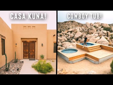 Impressive Adobe Airbnb with a COWBOY Tub! | Touring Casa Kuna!