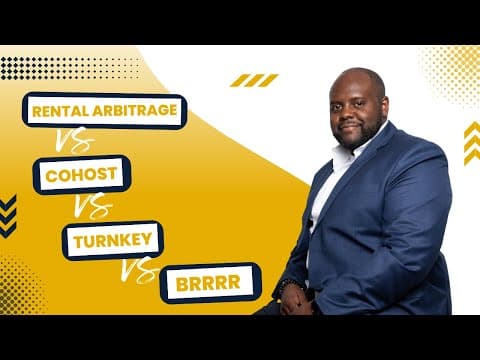 What is Rental Arbitrage vs Cohosting vs BRRRR vs Turnkey