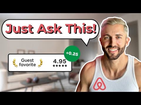 The 1 question that gets ALL my Airbnbs a 4.9+ rating