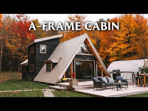 *unique* Aframe Cabin w/ AMAZING Layout // Full Airbnb Tour!