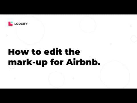 CONNECTIVITY GUIDE - How to edit the mark-up for Airbnb
