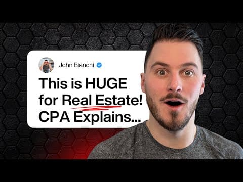 The Big Beautiful Bill Just CHANGED Airbnb Taxes Forever