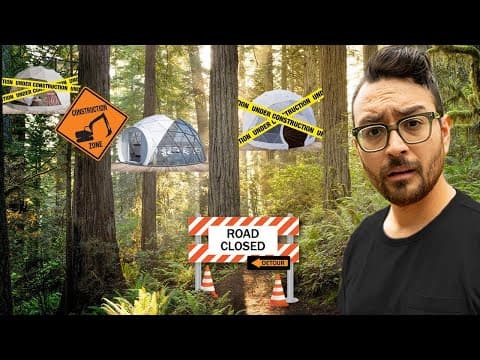 And the first tiny house in my village is going to be a...GEODOME TREEHOUSE?!