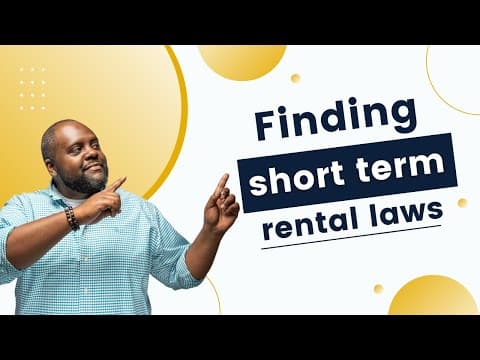 How to find out Short Term Rental Regulations for your area
