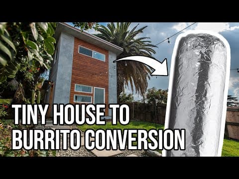 I converted my tiny home into a Chipotle Burrito for Halloween