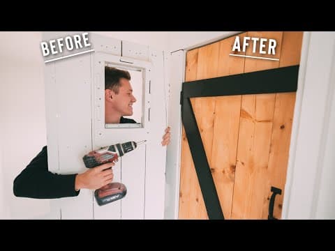 Building a Barn Door! DIY Project | Home Renovation Episode 4