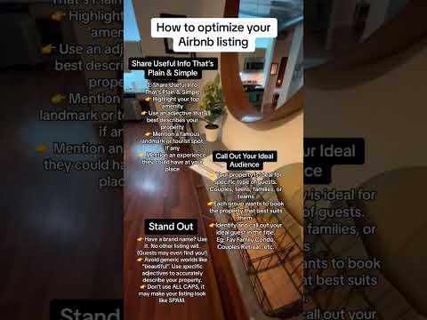 Heres some tips on how to optimize your airbnb listing #airbnbarbitrage #rentalarbitrage #shorts