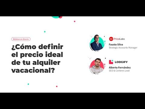 Webinar Lodgify: Cómo definir el precio ideal de tu alquiler vacacional