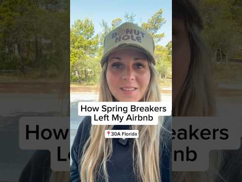 Spring breakers get a bad rep, so let’s see what condition they left my Airbnb in #airbnbhost