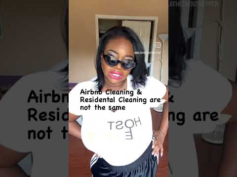 Airbnb Cleaning and Residential Cleaning are NOT the same! #shorts #airbnb #cleaning
