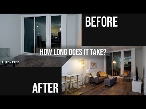 How Long Does It Take To Furnish and Stage an Airbnb Apartment   Realtime Demo And Review