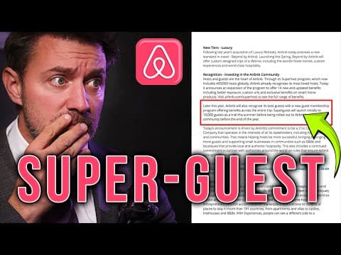 Airbnb Launches SuperGuest! The Real Reason Why Changes EVERYTHING