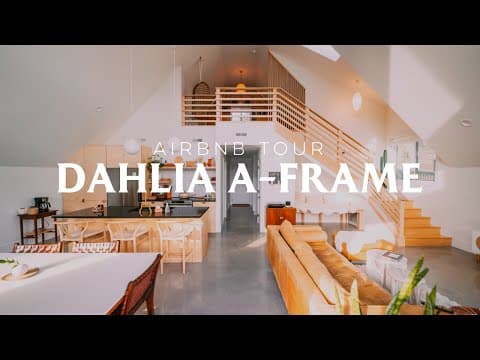 Urban 1100sqft Beautifully Designed A-frame! // Dahlia House Airbnb Tour!