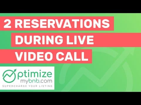 Live On Video Call Airbnb Host Receives 2 Bookings