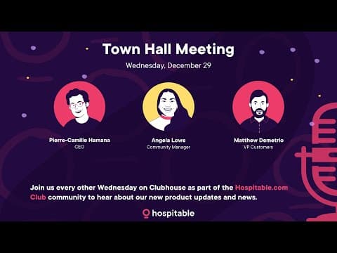 Town Hall meeting December 29th, 2021