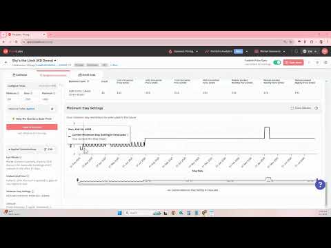 Minimum Stay Settings Chart