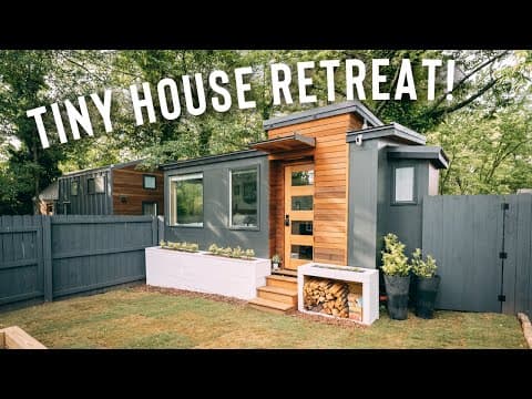 A Modern Tiny House Retreat! | Full Airbnb Tiny Home Tour!