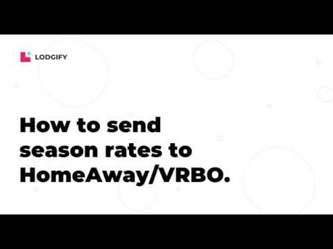CONNECTIVITY GUIDE - Send your season rates to VRBO