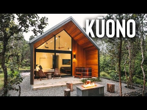 Forested Kūono Cabin Airbnb Tour! | Modern Cabin in Hawaii!