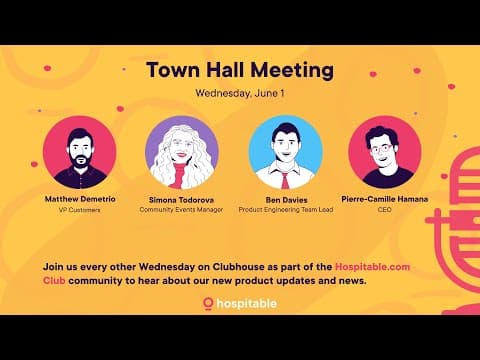 Hospitable Town Hall Meeting, June 1st, 2022