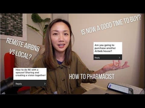Answering your questions | my next Airbnb, high interest rates, rude guests, pharmacist path, etc