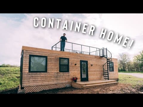 PERFECT SHIPPING CONTAINER HOME W/ ROOF PATIO! | AIRBNB FULL TOUR!
