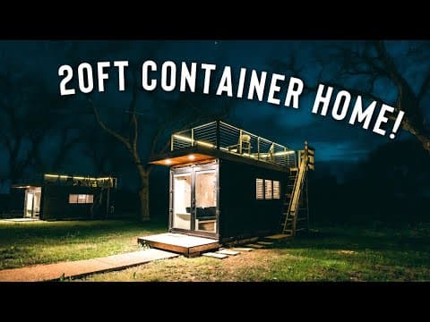 *tiny* 20FT SHIPPING CONTAINER HOME! | Full Airbnb Tour!