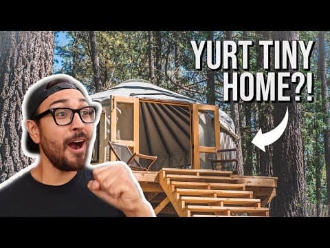 This YURT TINY HOUSE is the ultimate way to experience LUXURY GLAMPING