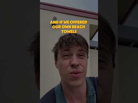 No beach towels in my properties