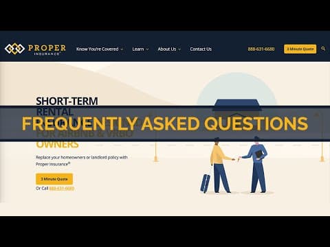 Vacation Rental Formula: Virtual Vendor Showcase - Proper Insurance FAQ's