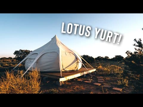 *unique* Off Grid LOTUS YURT! | Full Airbnb Tour!