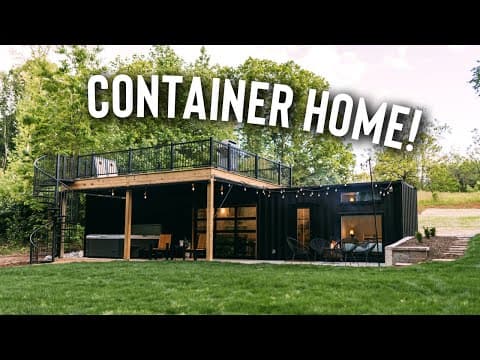 Shipping Container Tiny House w/ Rooftop Deck! | Airbnb Container Home Tour!
