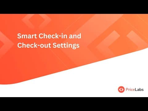Smart Check in and Check out Settings